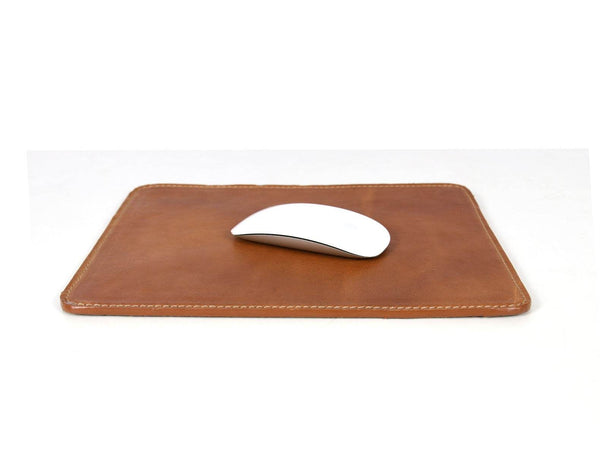 Leather Sunglasses case & Mouse Pad Combo - Aaron Leather Goods