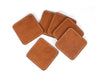 Musa Leather Coaster – Caramel Brown - Aaron Leather Goods