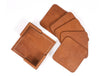 Olimpia Leather Coaster – Caramel Brown - Aaron Leather Goods