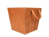 Damocle Leather Bin - Caramel Brown - Aaron Leather Goods
