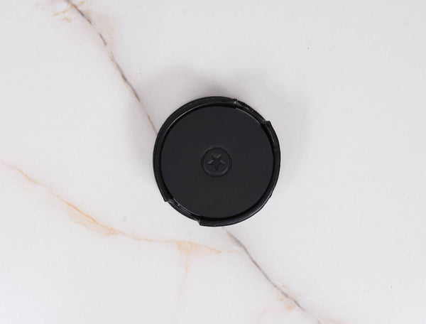 Cannes Leather Coaster - Raven Black - Aaron Leather Goods