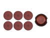 Cannes Leather Coaster - Caramel Brown - Aaron Leather Goods