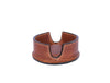 Cannes Leather Coaster - Caramel Brown - Aaron Leather Goods