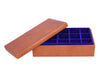 Rosemond Leather cuff-link Box- Caramel - Aaron Leather Goods
