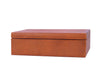 Rosemond Leather cuff-link Box- Caramel - Aaron Leather Goods
