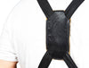 Florence Suede Apron - Raven Black - Aaron Leather Goods