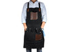 Turin Waxed Canvas Apron - Raven Black - Aaron Leather Goods