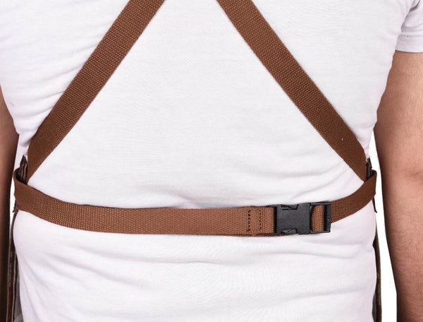 Leon Waxed Canvas Apron - Seaweed Green - Aaron Leather Goods