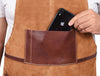 Florence Suede Apron - Chestnut - Aaron Leather Goods