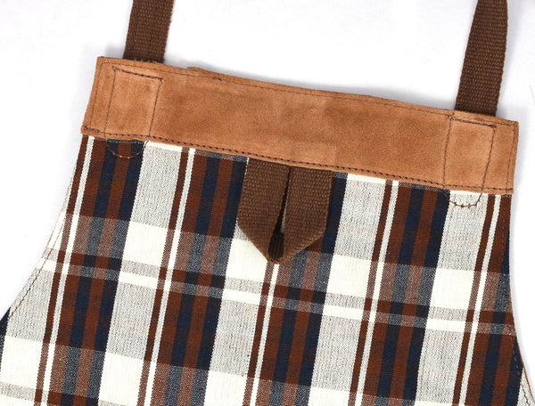 Florence Suede Apron - Chestnut - Aaron Leather Goods