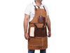 Florence Suede Apron - Chestnut - Aaron Leather Goods
