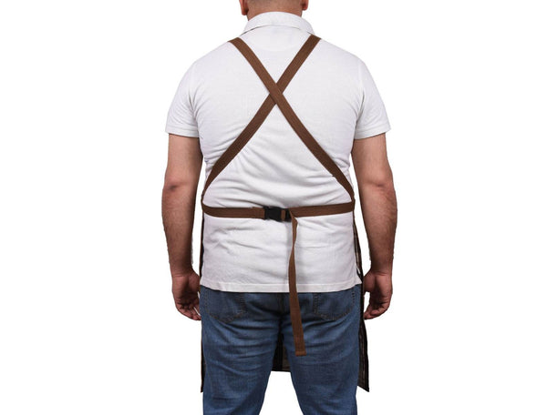 Florence Suede Apron - Chestnut - Aaron Leather Goods