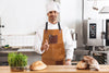 Arucas Suede Apron - Caramel Brown - Aaron Leather Goods