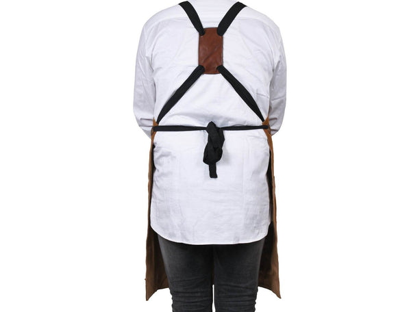 Arucas Suede Apron - Caramel Brown - Aaron Leather Goods
