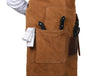 Arucas Suede Apron - Caramel Brown - Aaron Leather Goods
