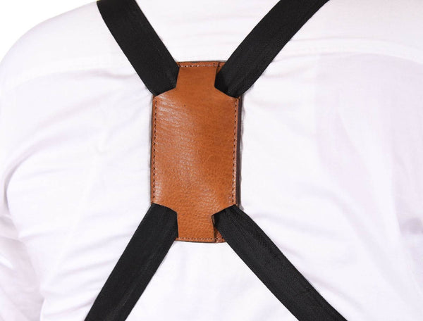 Florence Suede Apron - Light Brown - Aaron Leather Goods