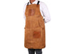 Florence Suede Apron - Light Brown - Aaron Leather Goods