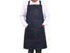 Benito Leather Canvas Apron - Denim Blue - Aaron Leather Goods