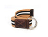 Enova Canvas Belt with D-ring - Coffee-Brown - Aaron Leather Goods