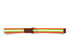 Enova Canvas Belt with D-ring - Orange-Green - Aaron Leather Goods