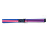 Enova Canvas Belt with D-ring - Pink Blue - Aaron Leather Goods