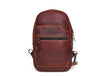 Alvin Leather Backpack - Dark Brown - Aaron Leather Goods