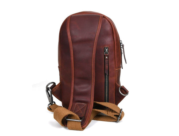 Alvin Leather Backpack - Dark Brown - Aaron Leather Goods