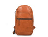 Alvin Leather Backpack - Caramel Brown - Aaron Leather Goods