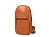 Alvin Leather Backpack - Caramel Brown - Aaron Leather Goods