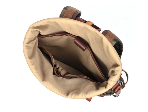 Fargo Camouflage Backpack - Camo Green - Aaron Leather Goods