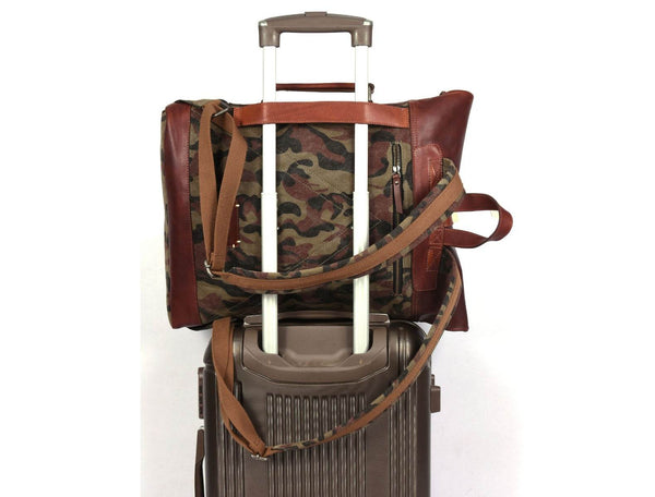 Fargo Camouflage Backpack - Camo Green - Aaron Leather Goods