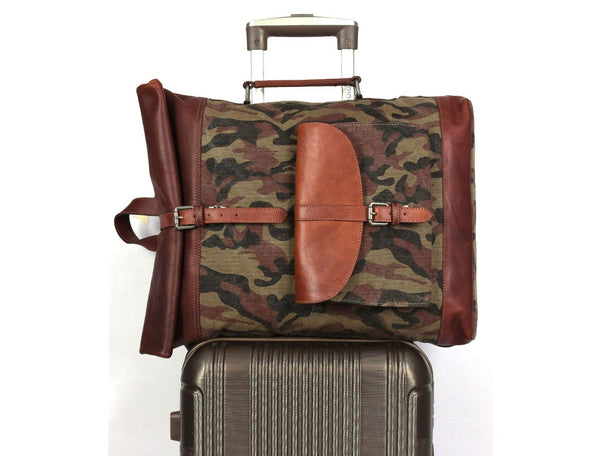 Fargo Camouflage Backpack - Camo Green - Aaron Leather Goods