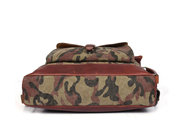 Fargo Camouflage Backpack - Camo Green - Aaron Leather Goods