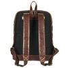 Handcrafted Brown Full-Grain Leather Backpack with Front Buckle Pocket – Vintage Travel Bag by Aaron Leather Goods