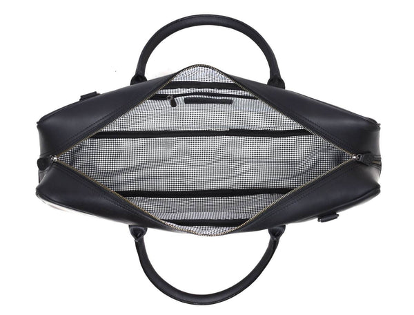 Tuscania Leather Knife Bag - Black - Aaron Leather Goods