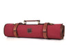 Malaga Canvas Knife Roll - Carmine - Aaron Leather Goods