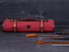 Malaga Canvas Knife Roll - Carmine - Aaron Leather Goods