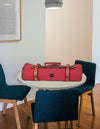 Malaga Canvas Knife Roll - Carmine - Aaron Leather Goods