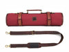 Malaga Canvas Knife Roll - Carmine - Aaron Leather Goods