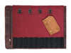 Malaga Canvas Knife Roll - Carmine - Aaron Leather Goods