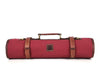Malaga Canvas Knife Roll - Carmine - Aaron Leather Goods