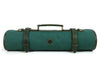 Malaga Canvas Knife Roll - Pine Green - Aaron Leather Goods