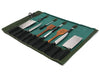 Malaga Canvas Knife Roll - Pine Green - Aaron Leather Goods