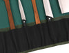 Malaga Canvas Knife Roll - Pine Green - Aaron Leather Goods