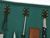 Malaga Canvas Knife Roll - Pine Green - Aaron Leather Goods