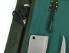 Malaga Canvas Knife Roll - Pine Green - Aaron Leather Goods