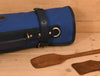 Malaga Canvas Knife Roll - Cobalt - Aaron Leather Goods