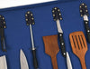 Malaga Canvas Knife Roll - Cobalt - Aaron Leather Goods