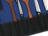 Malaga Canvas Knife Roll - Cobalt - Aaron Leather Goods