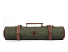 Malaga Canvas Knife Roll - Olive Green - Aaron Leather Goods